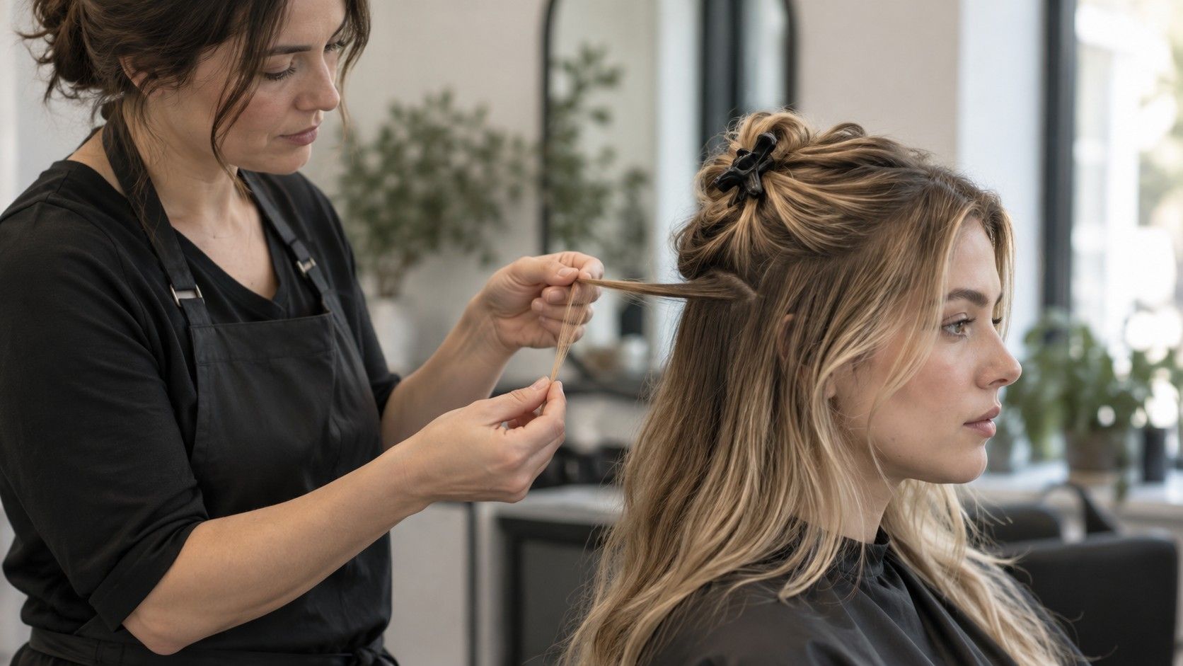 Preparing separate hair dye safety and strand checks
